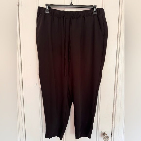 Loft Plus Womens Elastic Waist Pull-On Cropped Casual Drawstring Capri Pants 14 - Picture 1 of 3